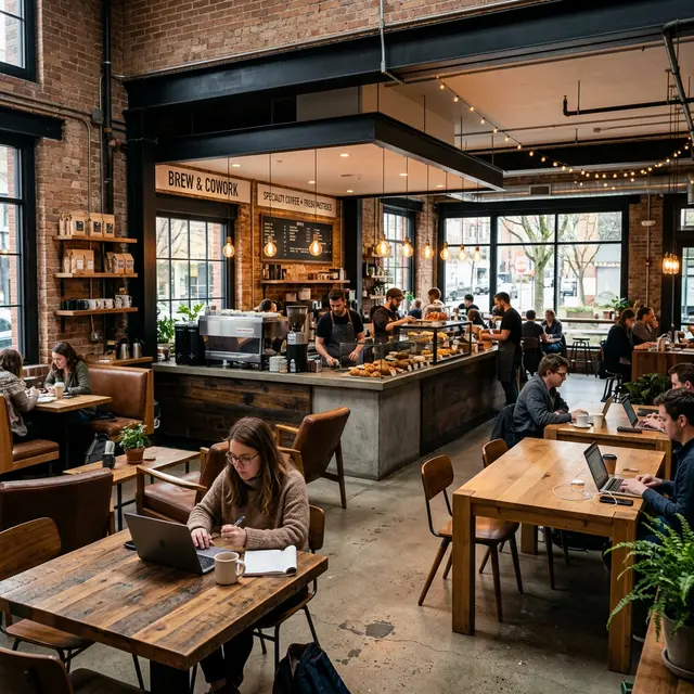 Interior Cafe & Co-Working Space